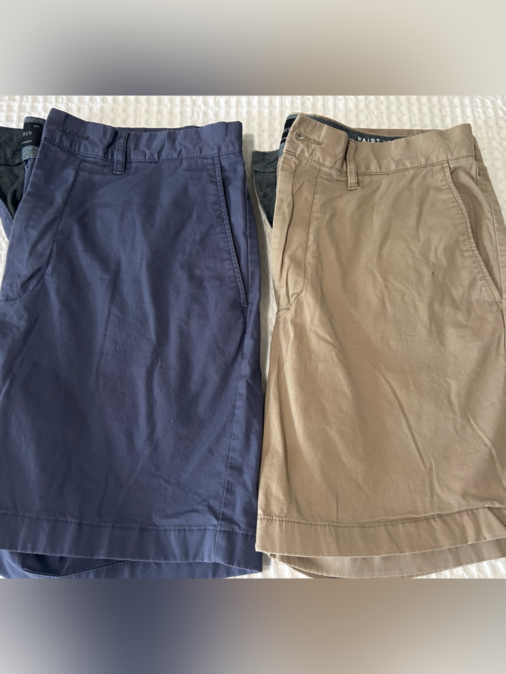 2 pairs Jcrew khaki shorts